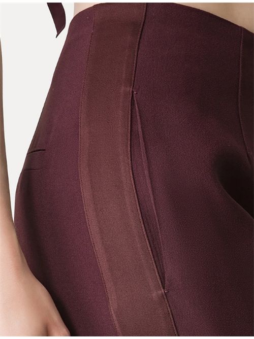 PALAZZO TROUSERS IN SATIN ENVERS FORTE_FORTE | 14365_my pantsF48M.2507 chocolat noir